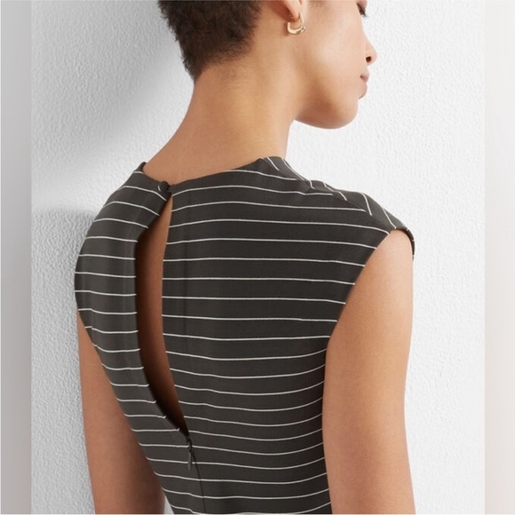 Club Monaco Polished Ponte Knit Dress Sz 10 Maxi - Picture 3 of 12